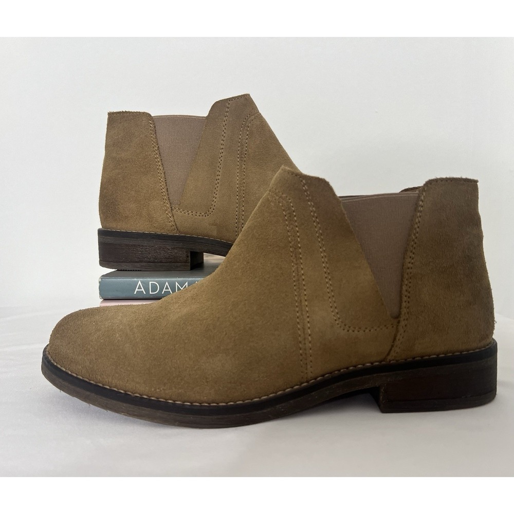 Clarks Demi Beat Boho Ankle Boots Booties‎ Pull On Casual Shoes Sand Suede 7.5M